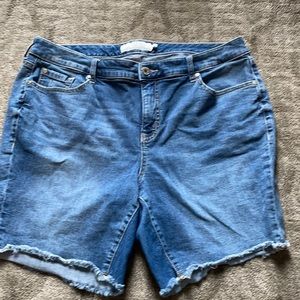 Torrid high waisted long seam short